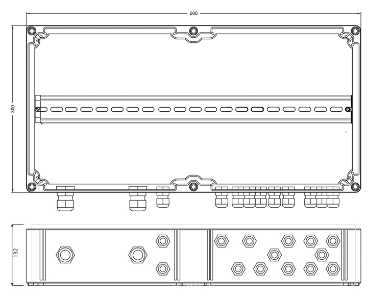 GAK 1x9 T1+T2 1000V-FM